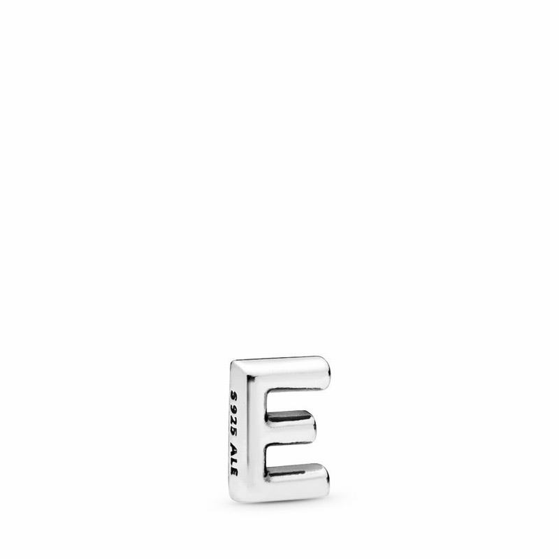 Pandora Letter E Petite Locket Charm Ireland - Sterling Silver - 536842MCZ